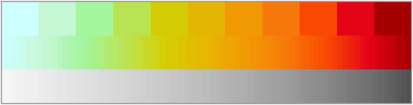 Incandescent scheme with grey version